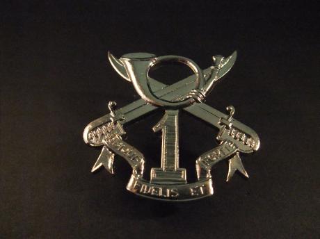 Ubique Fidelis et Fortis lijfspreuk van de 1ste Regiment Jagers te Paard, verkenningseenheid van de landcomponent van de Belgische strijdkrachten